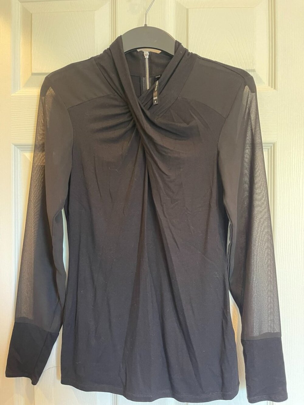 Karen Millen - Classic long sleeve blouse Size 4 grey